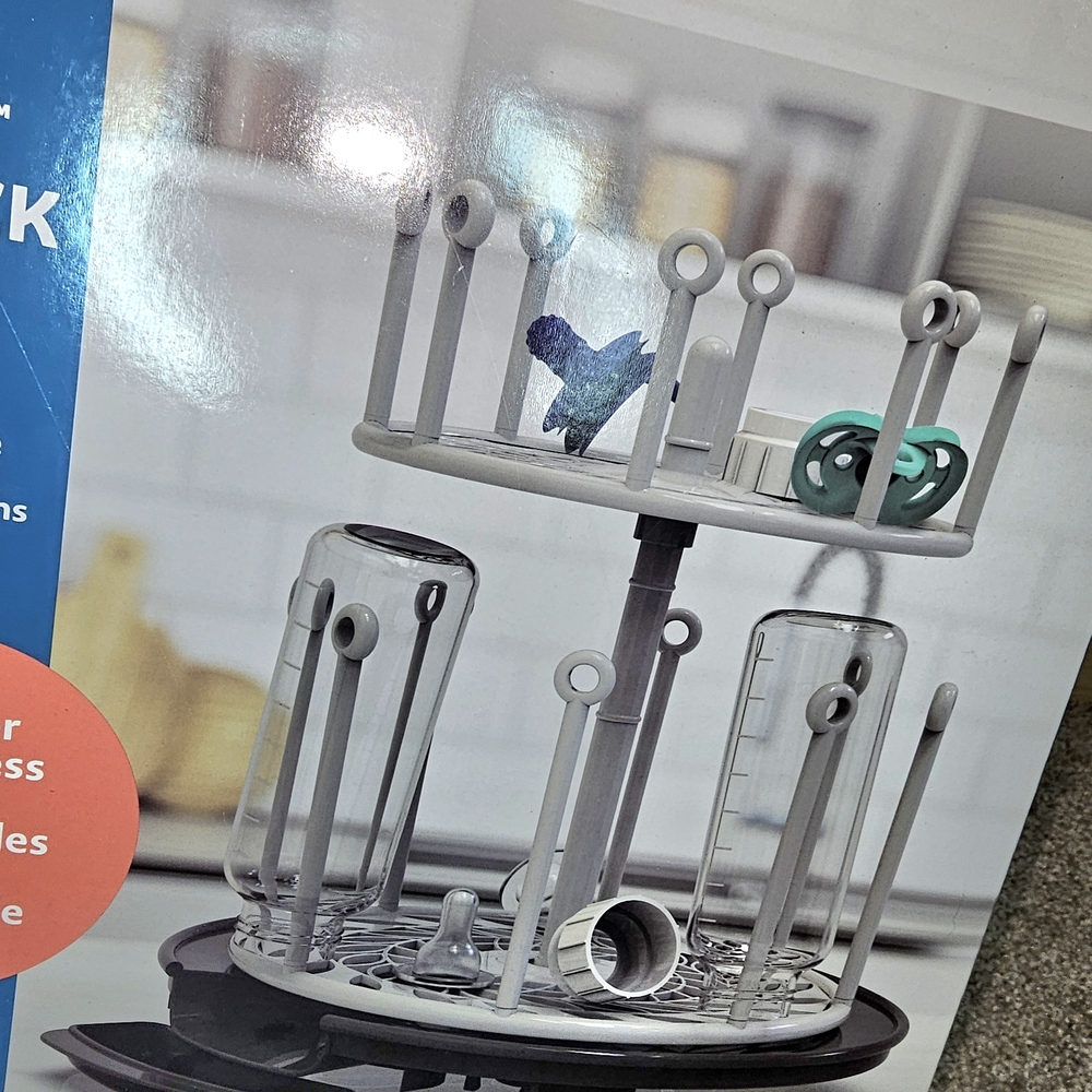 The First Years Spin Stack Drying Rack - Gray - Picture 3 of 4